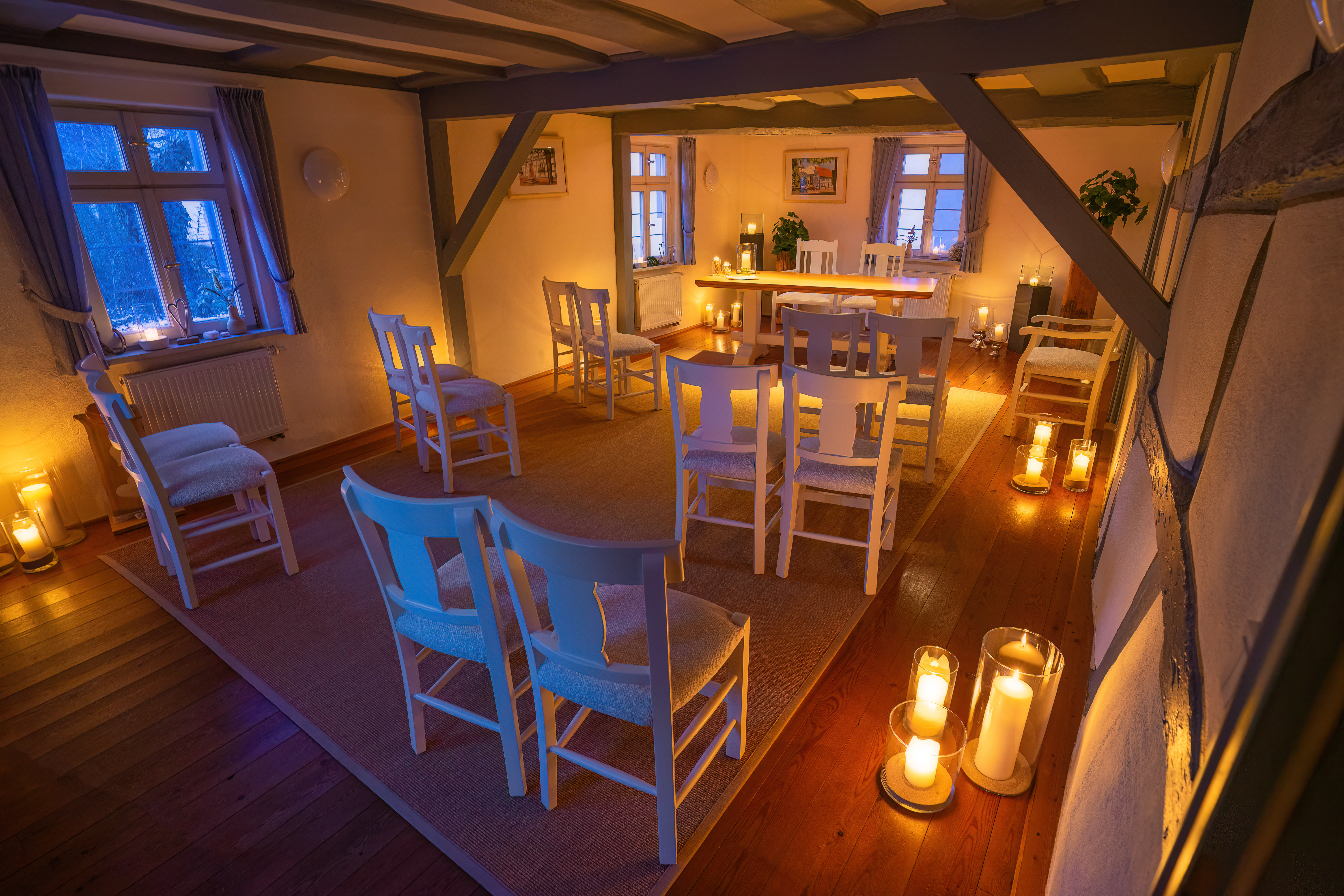 Trauzimmer im Kerzenschein